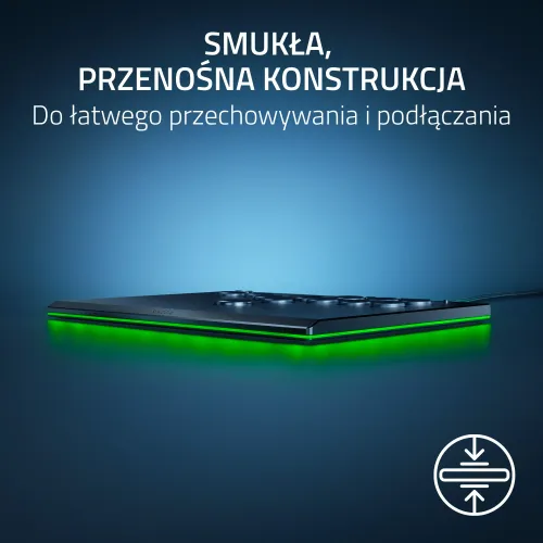Kontroler Razer Kitsune do PC, PS5 Przewodowy Czarny