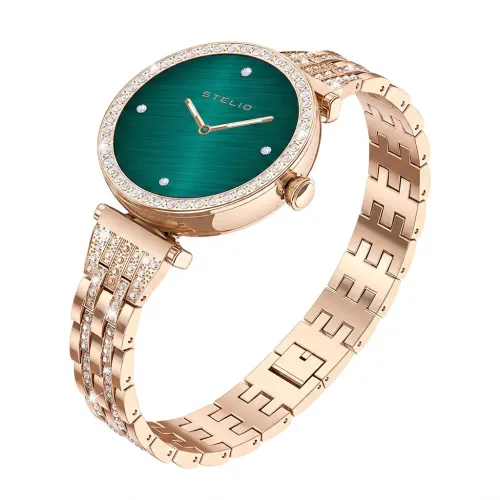 Smartwatch STELIO Lusso Gem AI 38mm Złoty + Bransoletka YES