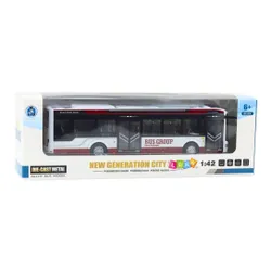 Autobus Miejski Interaktywny Metalowy 1:42 Światła Dźwięk Otwierane Elementy