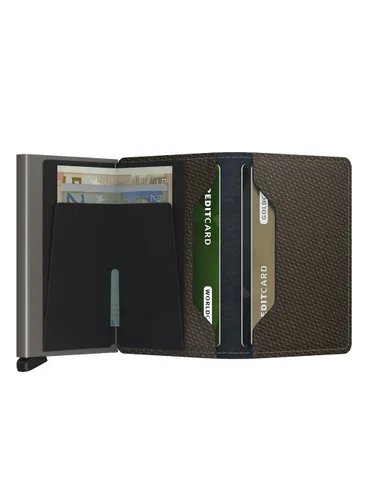 Küçük RFID Cüzdan Gizli Slimwallet Karbon-Karbon Haki