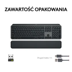 Klawiatura membranowa Logitech MX Keys S - grafitowy + podpórka