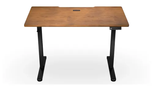 Biurko Endorfy Atlas S Electric Dark Wood 114cm Regulacja wysokości Ciemne drewno