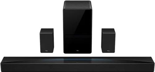 Soundbar TCL Q85H Pro Czarny 7.1.4-kanałowy, Bezprzewodowy Subwoofer, 4K, HDMI eARC, Wi-Fi, BT, Dolby Atmos, DTS:X