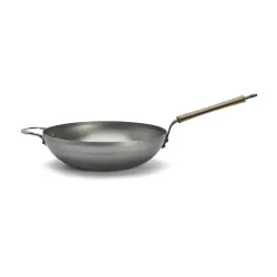 DE BUYER Mineral B Bois 32 cm - patelnia / wok ze stali węglowej