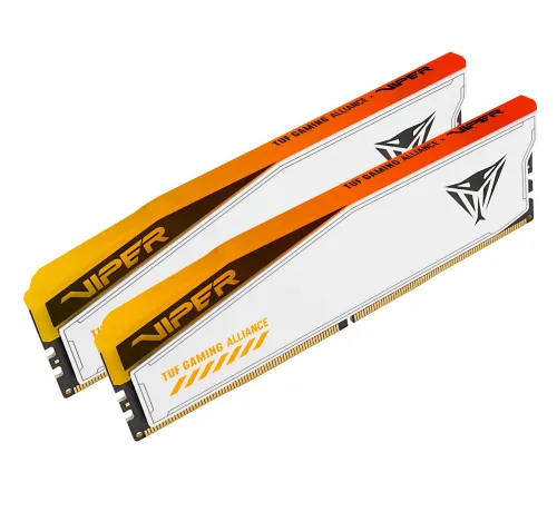 Pamięć RAM Patriot Viper Elite 5 RGB TUF Gaming Alliance DDR5 32GB (2 x 16GB) 6600 CL34 Biały