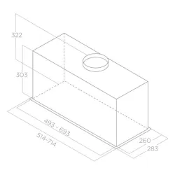 Okap Elica LANE SENSOR IX/A/52 Inox