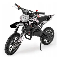 Motorek dla dzieci cross spalinowy 49CC motocykl el. start LED 35km/h motor