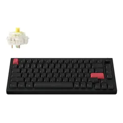 Klawiatura KEYCHRON Q1 Max Wireless Side-Printed Switch Gateron Jupiter Banana Czarno-czerwony