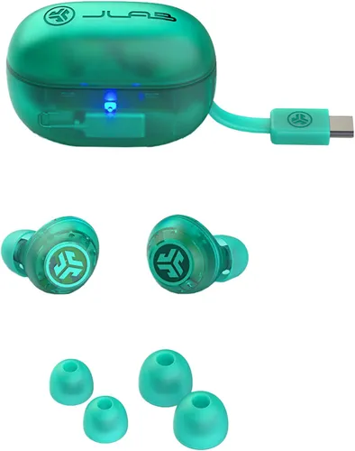 Słuchawki dokanałowe JLAB Go Pop ANC Zielono-przezroczysty