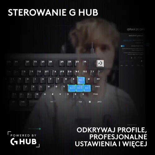 Klawiatura magnetyczna Logitech G Pro X2 TKL Rapid Czarny