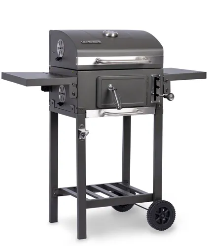 Grill węglowy ogrodowy Berdsen BD-892 żeliwny ruszt z pokrywą popielnik + termometr