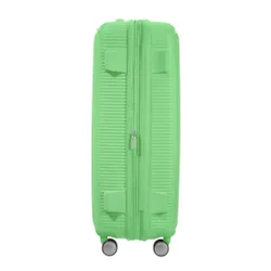 Большой расширяемый чемодан American Tourister Soundbox-spring green