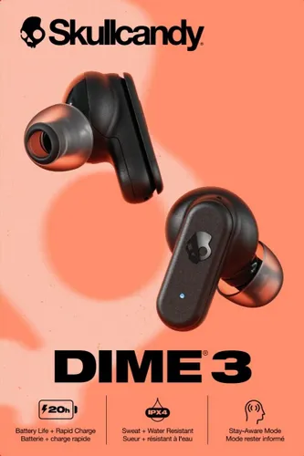 Słuchawki dokanałowe SKULLCANDY Dime 3 Czarny