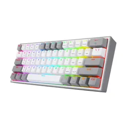 Klawiatura mechaniczna Redragon K616-RGB Fizz Pro Biało-szary