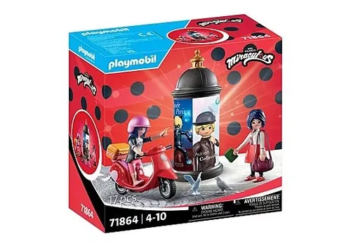 Playmobil Zestaw figurek Miraculum 71864 Przejażdżka skuterem po Paryżu