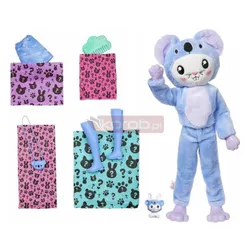 BARBIE CUTIE REVEAL LALKA W PRZEBRANIU KRÓLICZKA KOALI HRK26