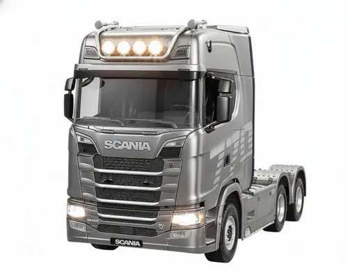 Zdalnie sterowany samochód COIL ciężarówka SCANIA 770S TIR RC 1:10 na pilota srebrna