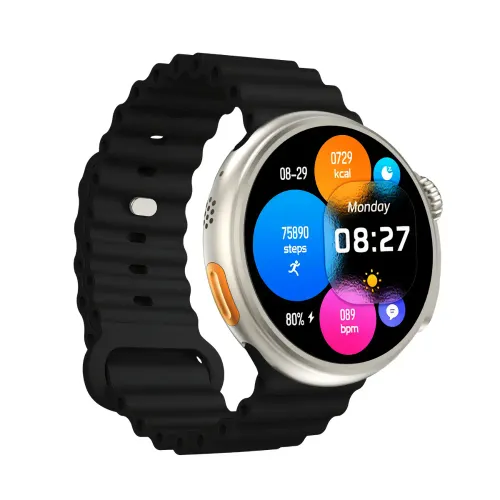 Smartwatch Yaxo OXNARD Titanium 51mm GPS Czarny