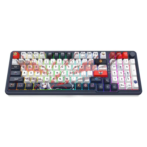 Klawiatura mechaniczna Redragon K686AK RGB PRO EISA Niebiesko-biały