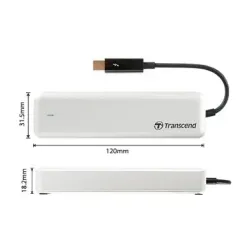 Dysk Transcend JetDrive 825 480GB Thunderbolt Biały