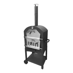 Grill węglowy BOTTARI Vesuvio z komorą do pieczenia pizzy 35.5 x 32.5 cm.