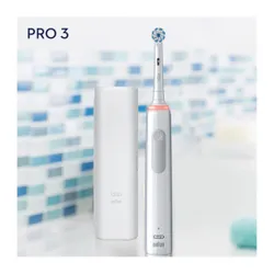 Ротационная зубная щетка Oral-B Pro3 3500 WH Sens + чехол