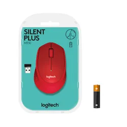 Myszka Logitech M330 Silent Plus Czerwony