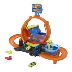Tor Hot Wheels City Mega Myjna pętla + auto JHL97