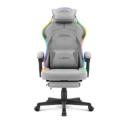 Fotel gamingowy CABRO C502 LED Szary