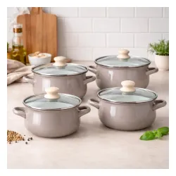 Zestaw garnków Altom Design 02050021312 Indukcja Emalia 8 elementów