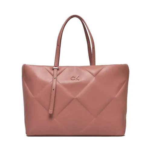 Сумка Calvin Klein Re-Lock Quilt Tote Lg K60k611339 Ash Rose VB8