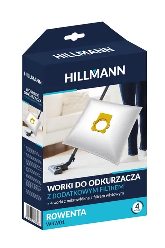 Worki do odkurzacza HILLMANN WRW01 4szt. + filtr