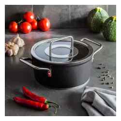 FISSLER Adamant 18 cm - garnek aluminiowy z pokrywką