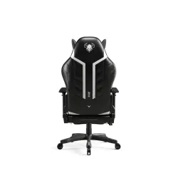 Fotel Diablo Chairs X-Ray 2.0 Small do 90kg Skóra ECO Czarno-biały