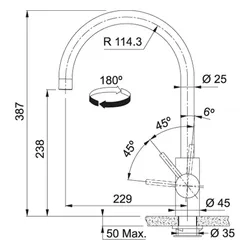 Bateria FRANKE Eos Neo 115.0613.590 Czarna/stal
