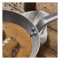 DE BUYER Mineral B Element 28 cm grafitowa - patelnia stalowa