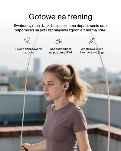Słuchawki bezprzewodowe Belkin SoundForm Anywhere Douszne Bluetooth 5.4 Czarny