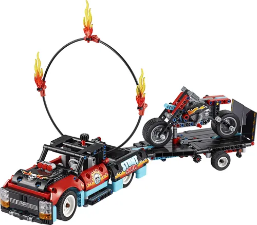 Конструктор Lego Technic фургон и трюк мотоцикл (42106)