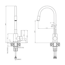 Bateria Quadron 3323503PVDC1 Maggie Miedziany Stal szlachetna