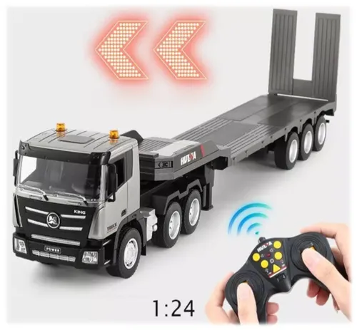 Zdalnie sterowany samochód COIL RC Auto ciężarowe na pilota laweta aku LED 1:18