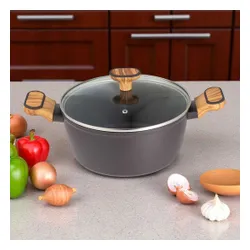 Garnek Multiclad 24Cm Z Pokrywą Bergner Bg-56037 Charcoal