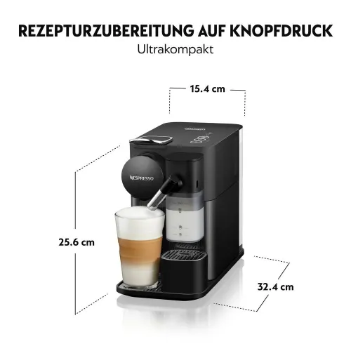 Капсульная кофемашина Nespresso DeLonghi EN510.B Latissima One (Капсулы в Подарок 7шт. Nespresso)