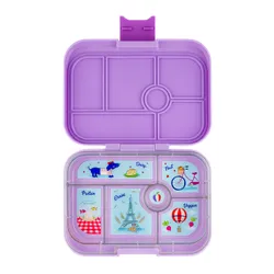 Lunchbox do szkoły Yumbox Original - Lulu purple / Paris tray