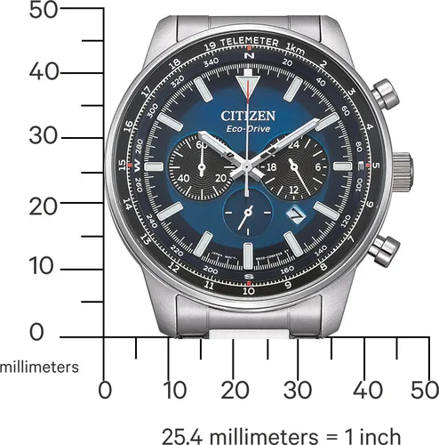 Zegarek CITIZEN Aviation Chronograph CA4500-91L Srebrny
