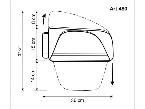 Torba na bagażnik SPORT ARSENAL Art. 480 LFS