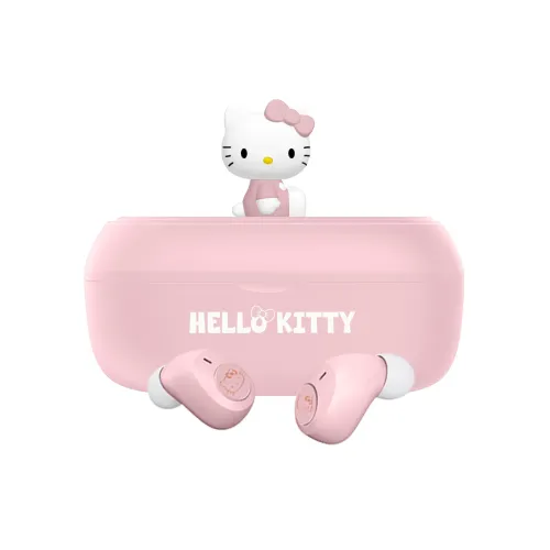 Słuchawki bezprzewodowe OTL Technologies Hello Kitty 3D Character Collectible TWS Earphones Dokanałowe Bluetooth 5.3 Różowy