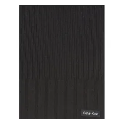 Calvin Klein ridicat coaste tricot eșarfă K50k511006 CK Negru BAX