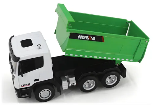 Zdalnie sterowany samochód COIL ciężarowy wywrotka ciężarówka skala 1:18 zielony