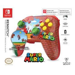 Pad Turtle Beach Rematch Wireless Mario Bricks do Nintendo Switch
