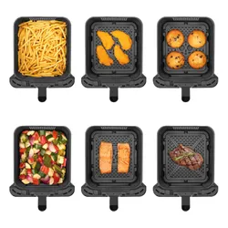Air Fryer Frytkownica beztłuszczowa SENCOR SFR 1250BK 11.6l z podwójnym koszem, 10 automatycznymi programami i okienkiem do obserwacji postępów